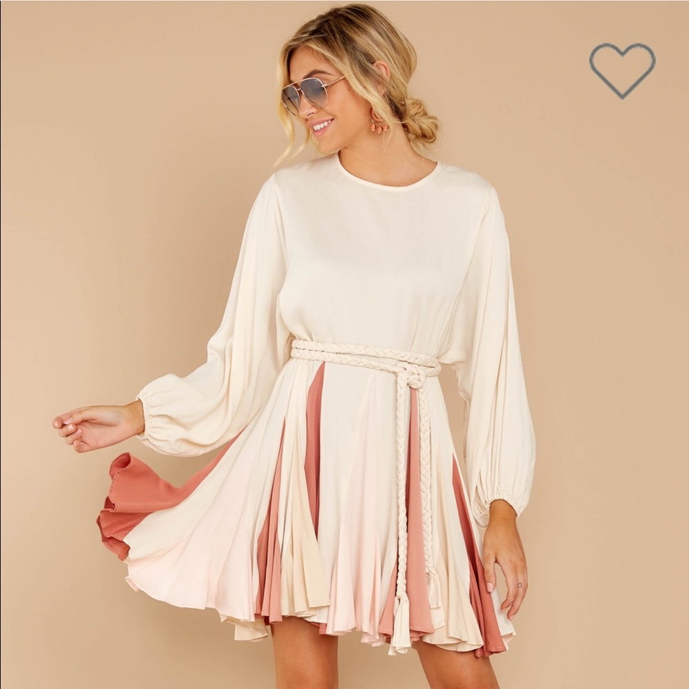 Braided belt swing dress